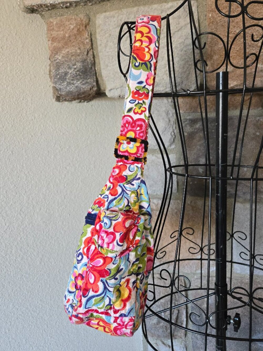 Vera Bradley Hope Garden Quilted Shoulder Hobo Bag - Picture 4 of 9